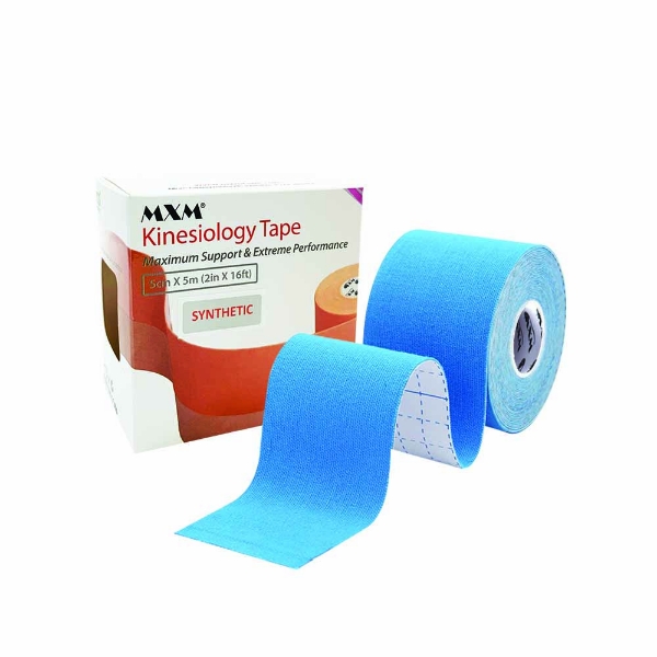 MXM Synthetic Kinesiology Tape Blue 5cm x 5m