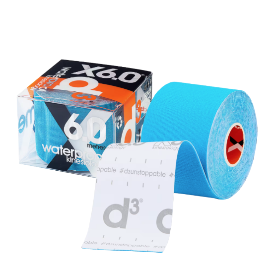 Picture of d3 Extreme Synthetic Kinesiology Tape Electric Blue 6m x 5cm
