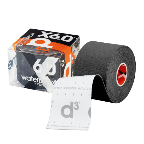 Picture of d3 Extreme Synthetic Kinesiology Tape Black 6m x 5cm