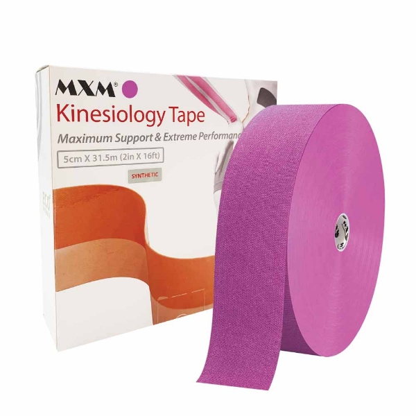 MXM Synthetic Kinesiology Tape Pink 5cm x 31.5m