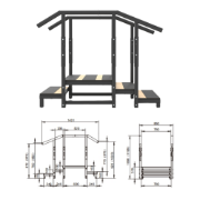 Picture of Adjustable Metal Rehabilitation Straight Stairs