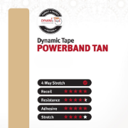 Picture of Dynamic Tape Powerband 7.5cm x 5m Tan