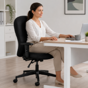 Picture of The Only One Ergonomic High Back Chair – Vulcan Fabric Black