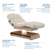 Picture of HT Deluxe Oak Spa Table Single Column