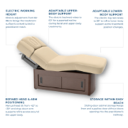 Picture of HT Deluxe Walnut Spa Table with Storage Cabinet