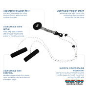 Picture of CanDo Overdoor Shoulder Pulley - Single Pulley with Door Strap